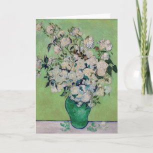 Cartão Vincent van Gogh - Rosas