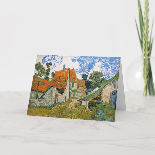 Cartão Vincent van Gogh - Rua Auvers-sur-Oise (Frente)