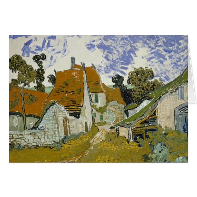 Cartão Vincent van Gogh - Rua Auvers-sur-Oise (Frente Horizontal)