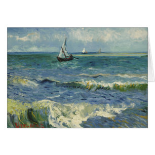 Cartão Vincent van Gogh - Seascape perto de Les Saintes
