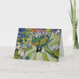 Cartão Vincent van Gogh - Stairway em Auvers
