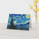 Cartão Vincent van Gogh, Starry Night<br><div class="desc">Starry Night,  famosa pintura de Vincent van Gogh</div>