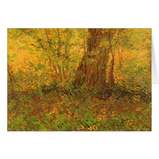Cartão Vincent van Gogh - Sub-bosque (Frente Horizontal)