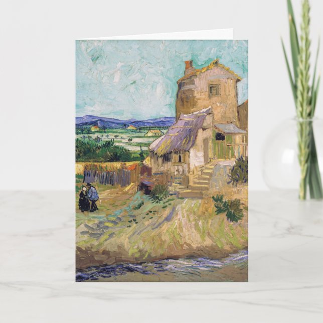 Cartão Vincent van Gogh - The Old Mill (Frente)