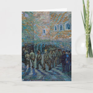 Cartão Vincent van Gogh - The Prison Courtyard