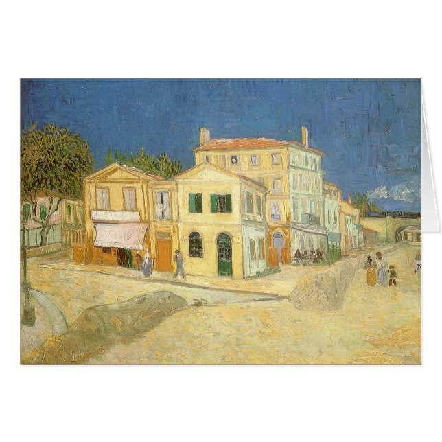Cartão Vincent van Gogh - The Yellow House (The Street) (Frente Horizontal)