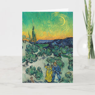 Cartão Vincent van Gogh - Um Passeio ao Crepúsculo