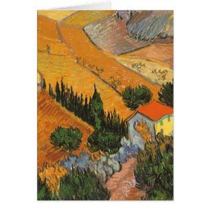 Cartão Vincent van Gogh - Vale com Lavrador