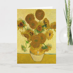 Cartão Vincent van Gogh - Vase with Fifteen Sunflowers