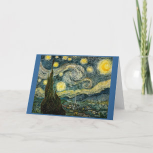 Cartão Vincent van Gogh's The Starry Night (1889)