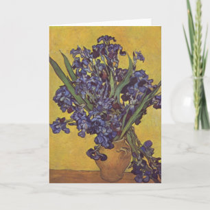 Cartão Vincent Willem Van Gogh Iris flowers