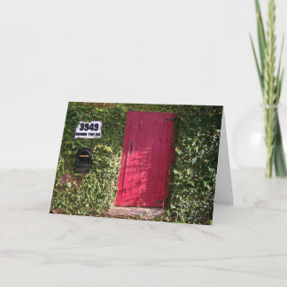 Cartão Vines with red Door