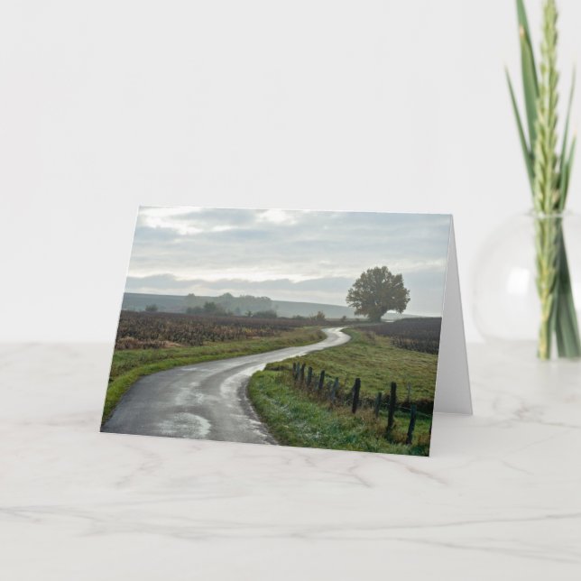 Cartão Vineyard at Lantignié of Rhône Department (Frente)