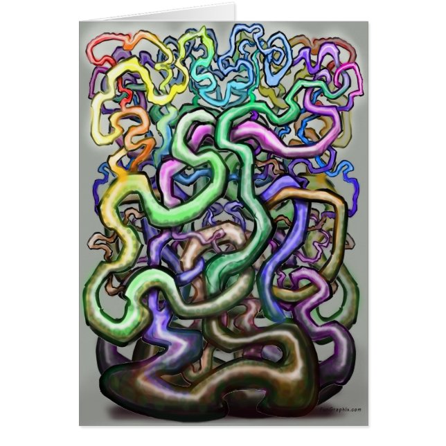 Cartão Vinhas Arco-Íris Torcidas (Frente)