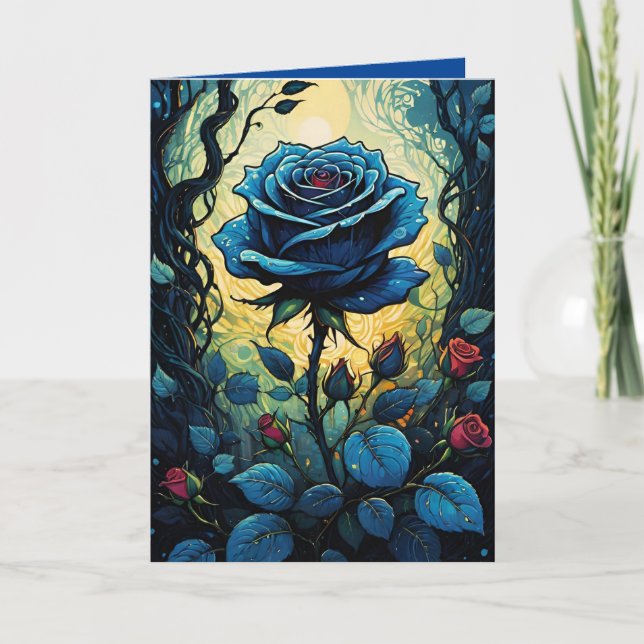 Cartão Vinhas de Rosa Azul 1 (Frente)