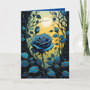Cartão Vinhas de Rosa Azul 2