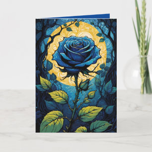 Cartão Vinhas de Rosa Azul 3