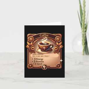 Cartão Vinheta de café