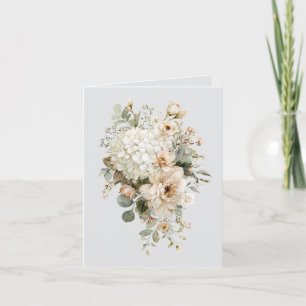 Cartão Vinheta de dispositivos da flor de marfim - Floral
