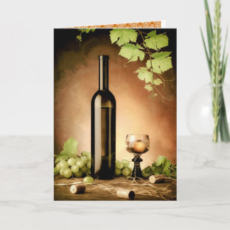 Cartão Vinho branco ainda vive