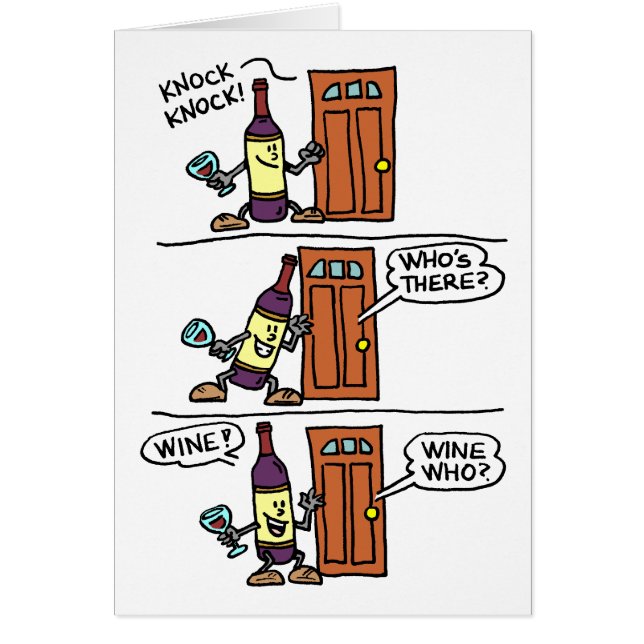 Cartão Vinho da batida da batida para não comemorar o (Frente)