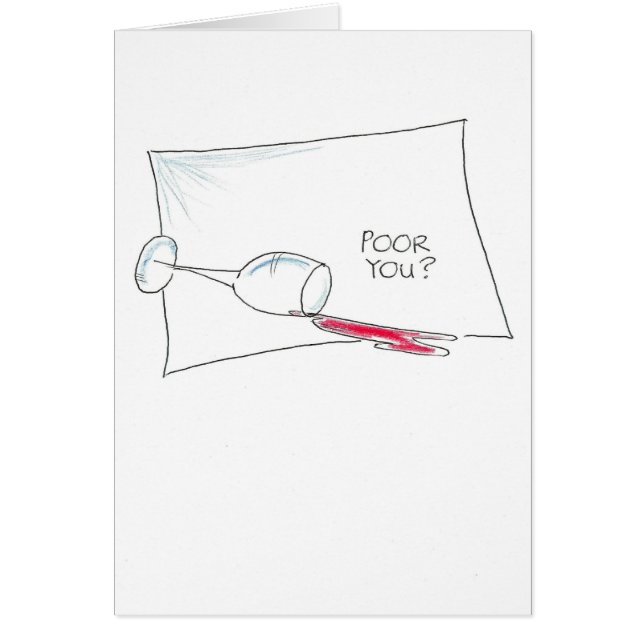 Cartão Vinho derramado (Frente)