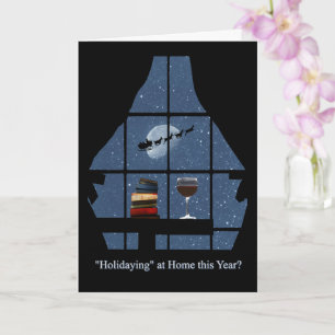 Cartão Vinho e livros com Papais noeis ficam no feriado