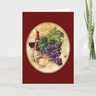 Cartão Vinho e queijo