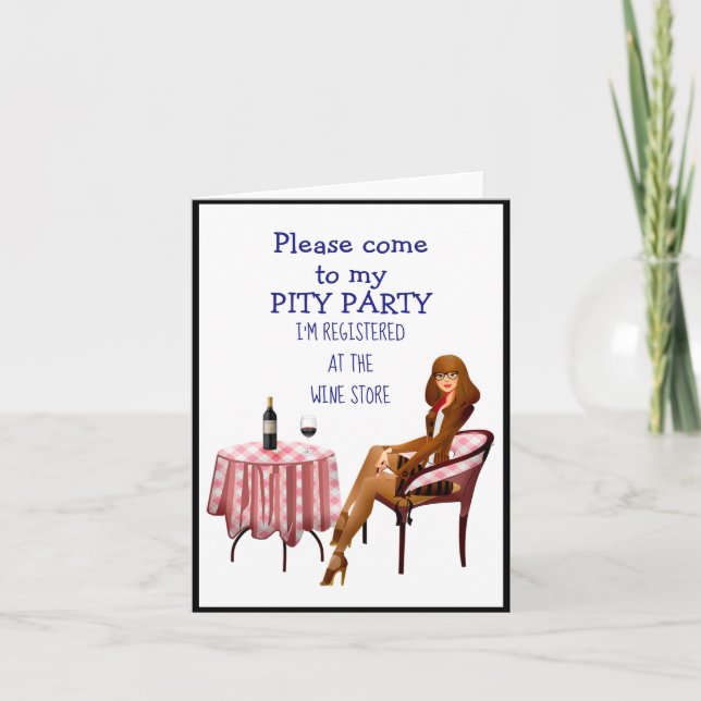 Cartão Vinho engraçado de aniversário de 'passou da hora' (Frente)