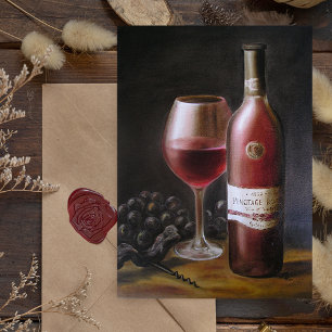 Cartão Vinho Tinto