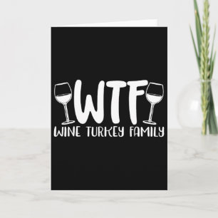 Cartão Vinho Turquia Família WTF
