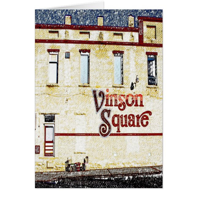 Cartão Vinson Rogers quadrado AR (Frente)