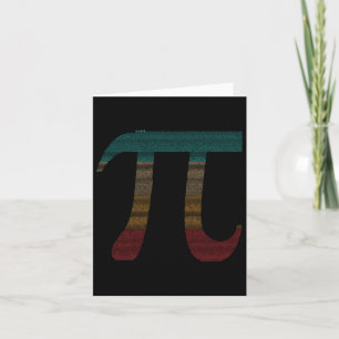 Cartão Vintage 10000 Dígitos - Sinal Pi - Matemática -