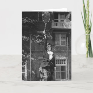 Cartão Vintage 1920s Tennis Fashion