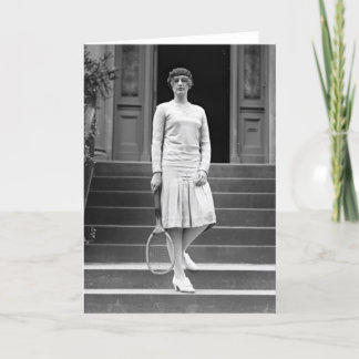 Cartão Vintage 1920s Women's Tennis Fashion