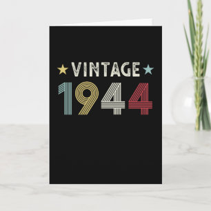 Cartão Vintage 1944 80 Birthday Gift 80 anos