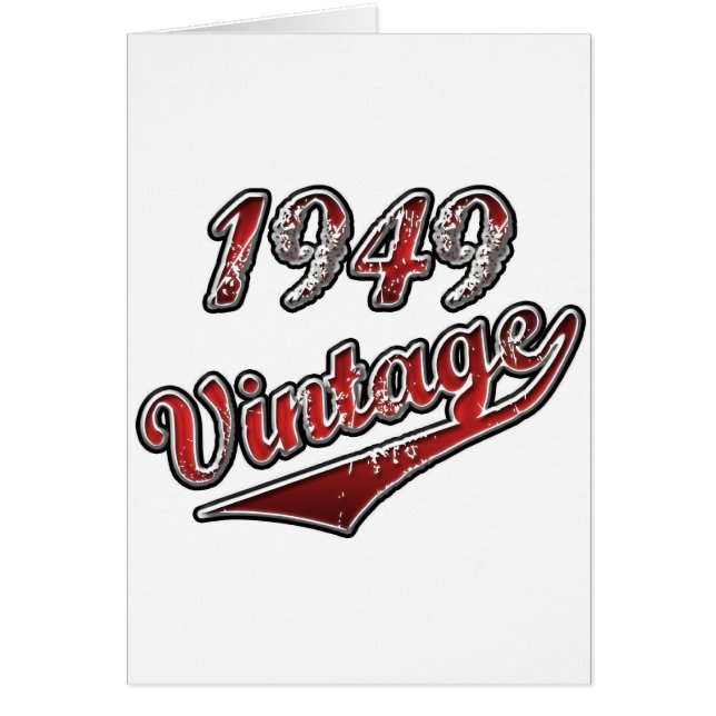 Cartão Vintage 1949 (Frente)
