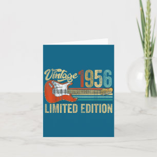 Cartão Vintage 1956 70º aniversário 70 anos de idade viol