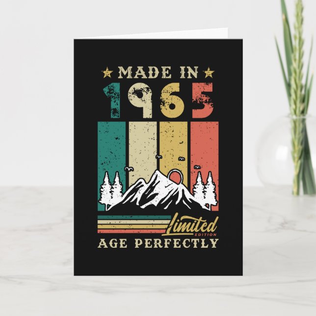 Cartão Vintage 1965 Birthday (Frente)