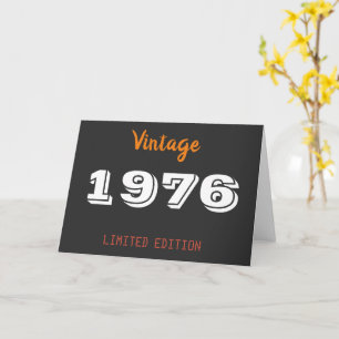 Cartão Vintage 1976 Limited Edition - 50th Birthday Greet
