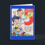 Cartão Vintage 5th Birthday Card<br><div class="desc">Retro Vintage 5th birthday card</div>