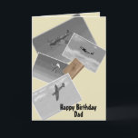 Cartão Vintage Aircraft Greetings Card,Dads Birthday<br><div class="desc">Famous Fighters on a Birthday Card for Dad</div>