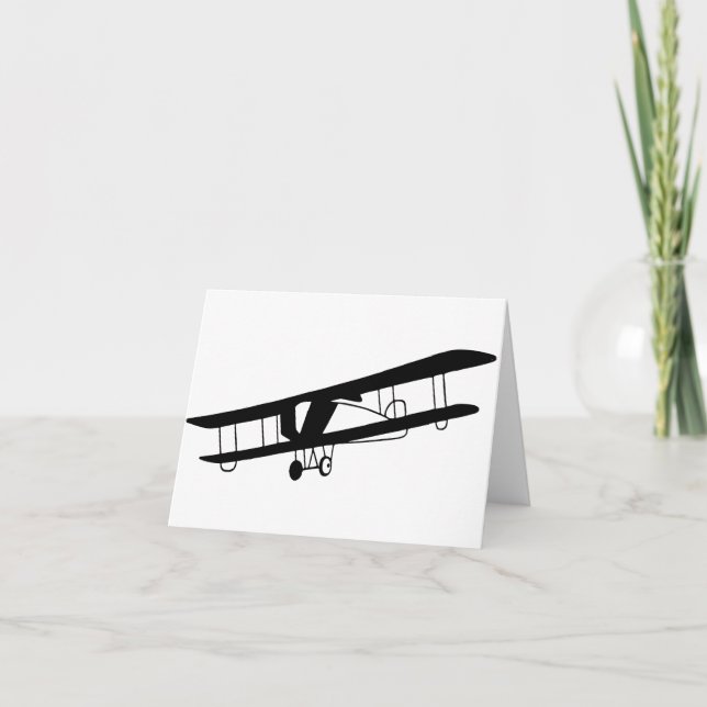 Cartão Vintage Airplane Note Cards (Frente)