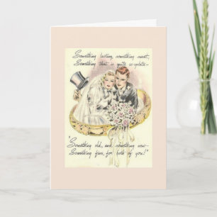 Cartão Vintage - Algo Antigo, Algo Novo,