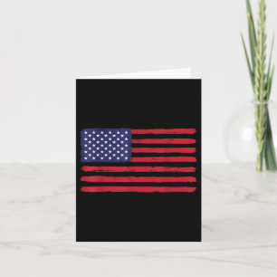 Cartão Vintage American Flag Memorial Day Veteranos