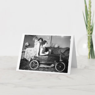 Cartão Vintage - Amigos Loucos,