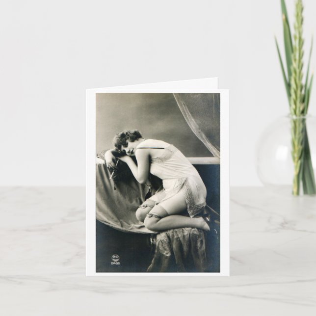 Cartão Vintage - Angel ou Devil in Love (Frente)