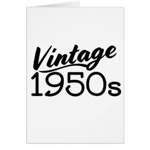 Cartão Vintage anos 50