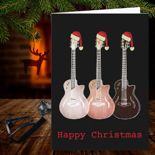 Cartão Vintage Art Festivo Música Violenta de Natal Russ