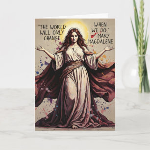 Cartão Vintage Art Mary Magdalene Cotação